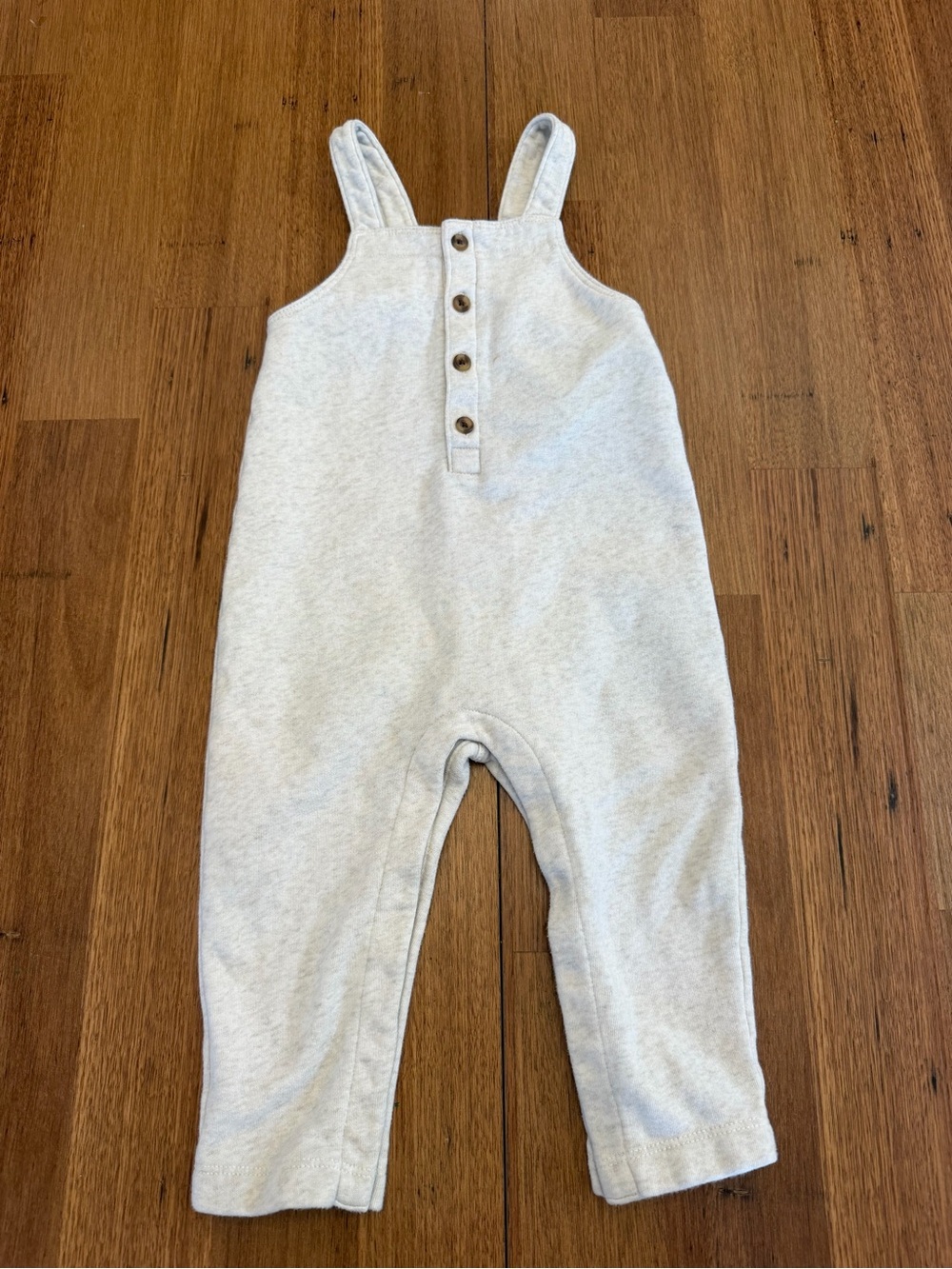 Old Navy Neutral Cream Kids Overalls with Button Front